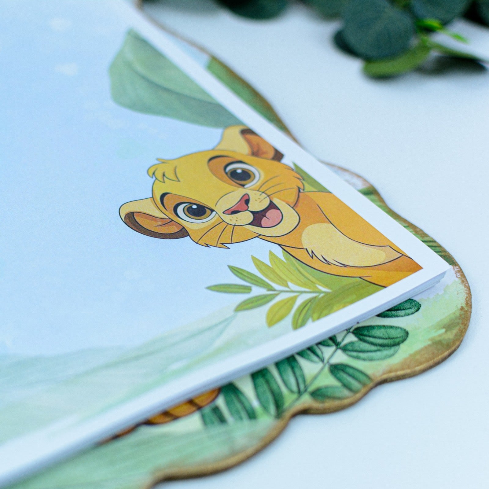 Guestbook Personalizat pentru botez Lion RoHandWork