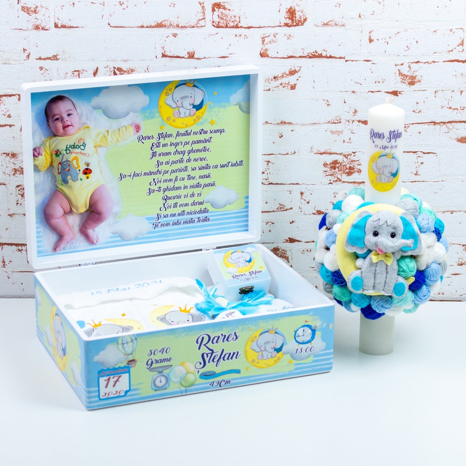 Set trusou botez Elefant RoHandWork