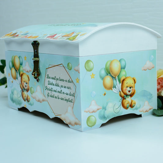 Cufar bani botez Ursulet cu baloane