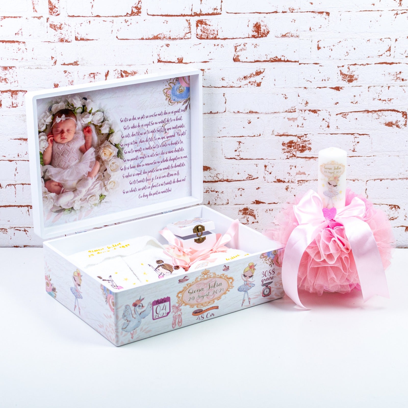 Set trusou botez Balerina Delicata RoHandWork