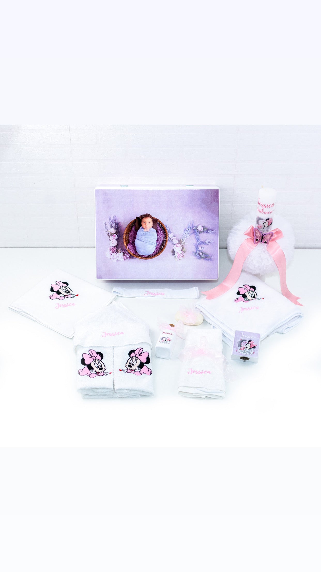 Set trusou botez Baby Minnie 3 RoHandWork