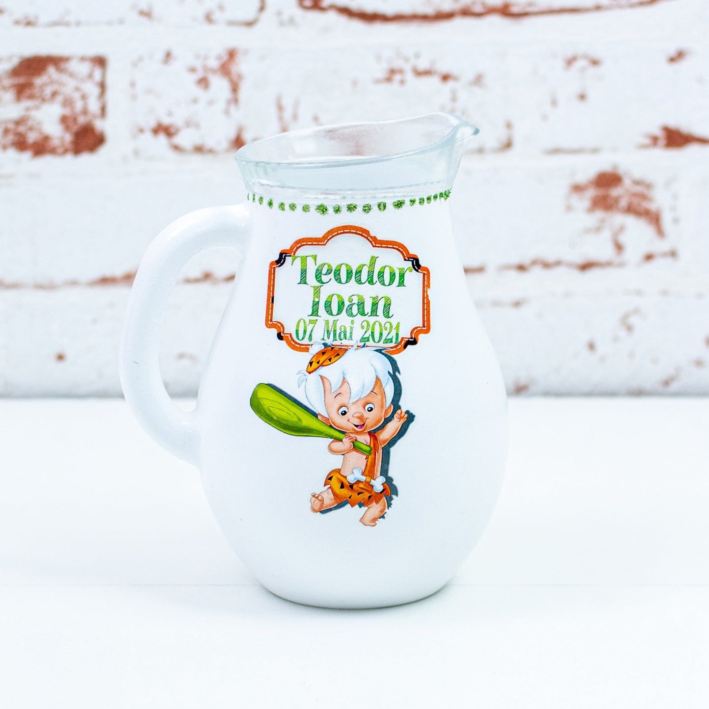 Carafa botez - Canta de botez BamBam RoHandWork