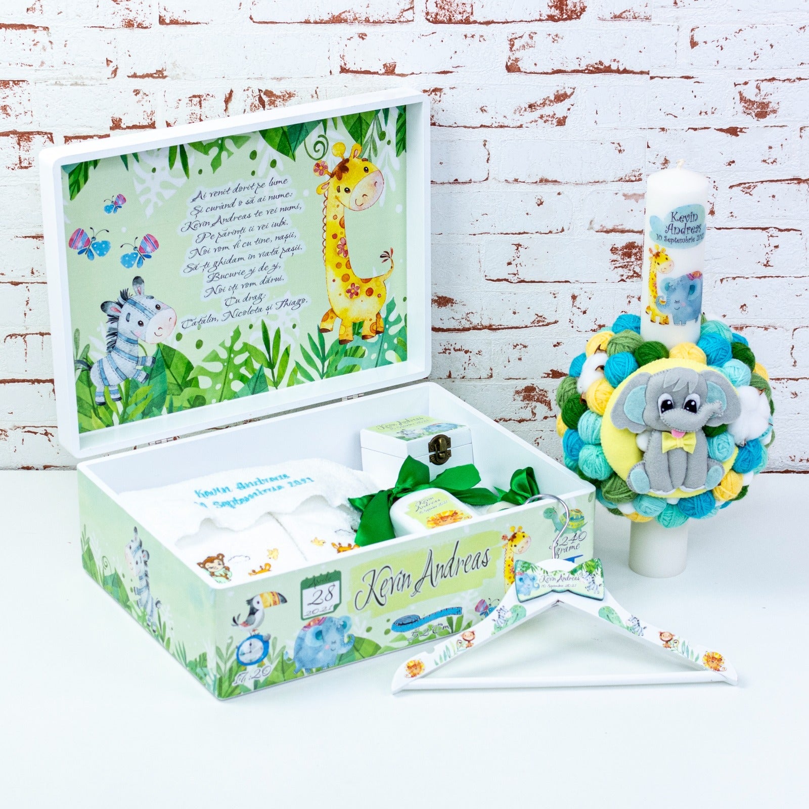 Set trusou Safari verde RoHandWork