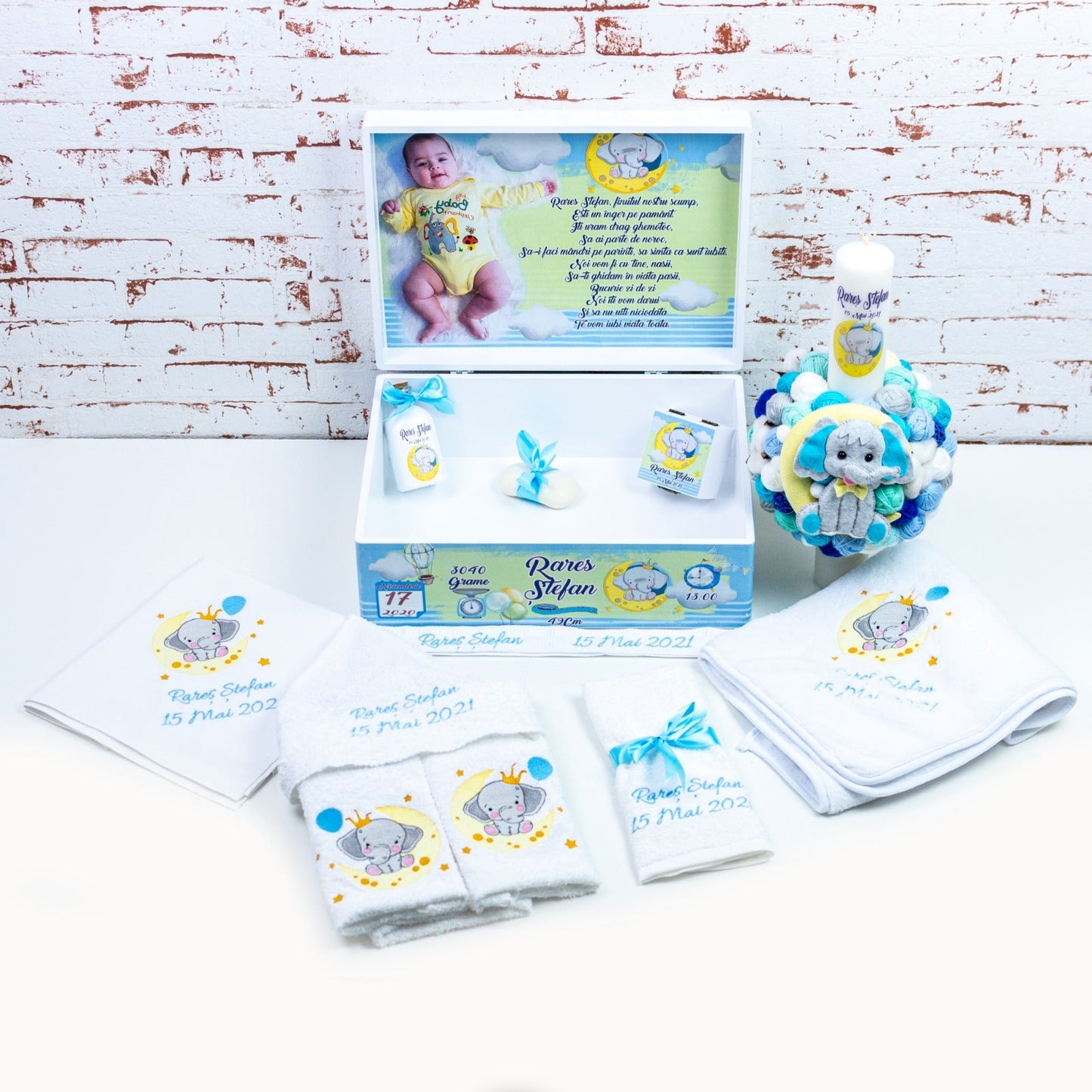 Set trusou botez Elefant RoHandWork