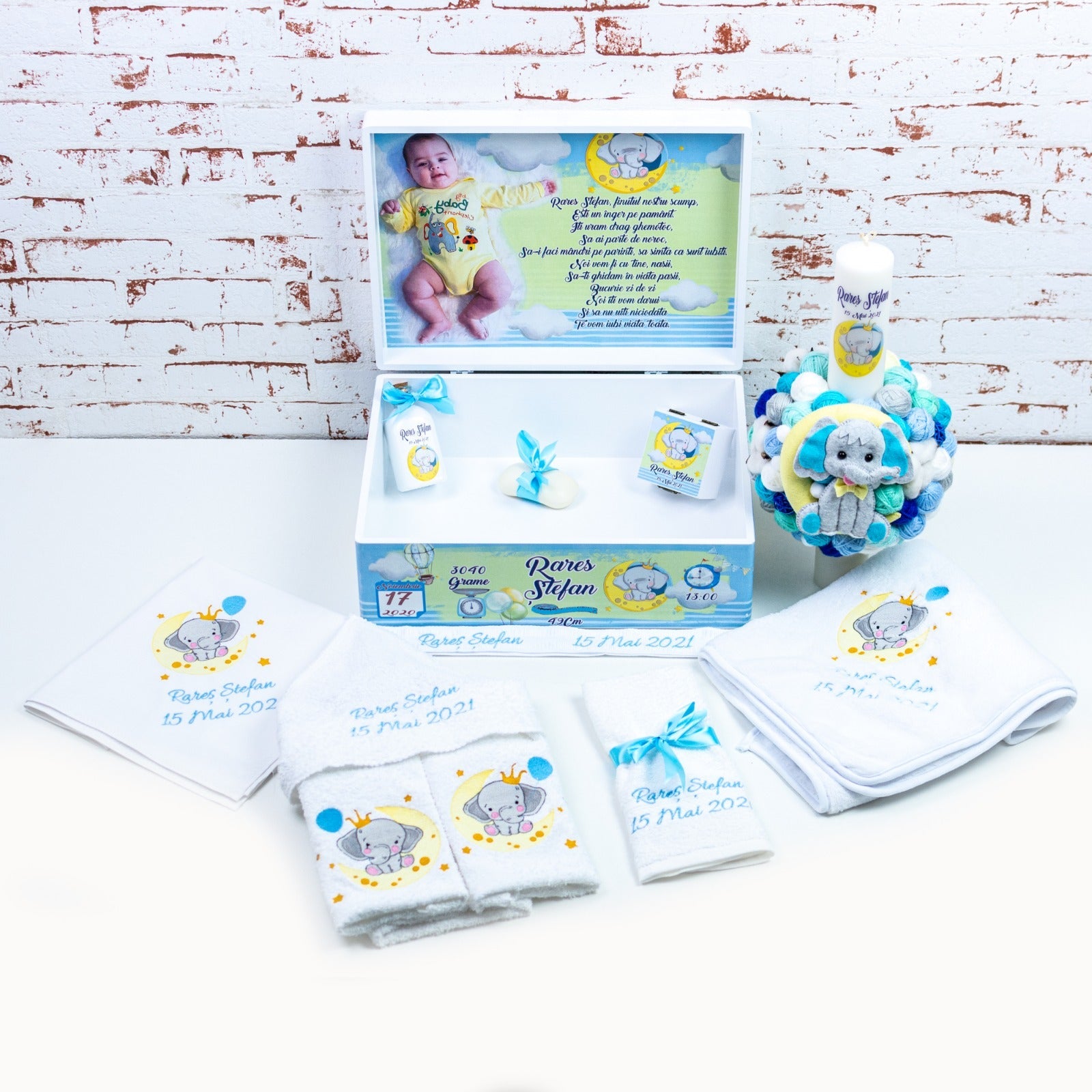 Set trusou botez Elefant RoHandWork