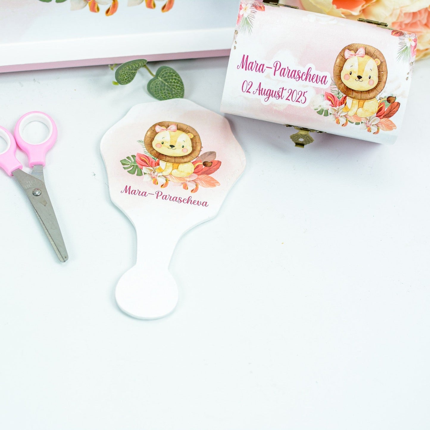 Set mot leuț cu fundiță - set tava taiere mot personalizat RoHandWork