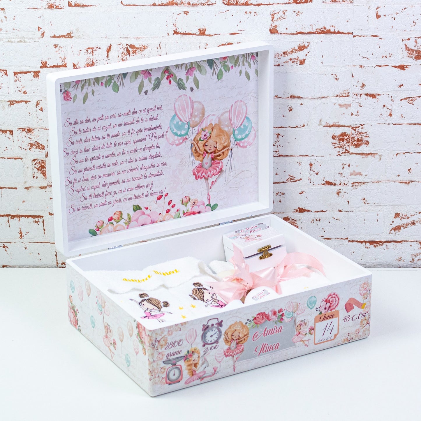 Set trusou botez Balerina RoHandWork