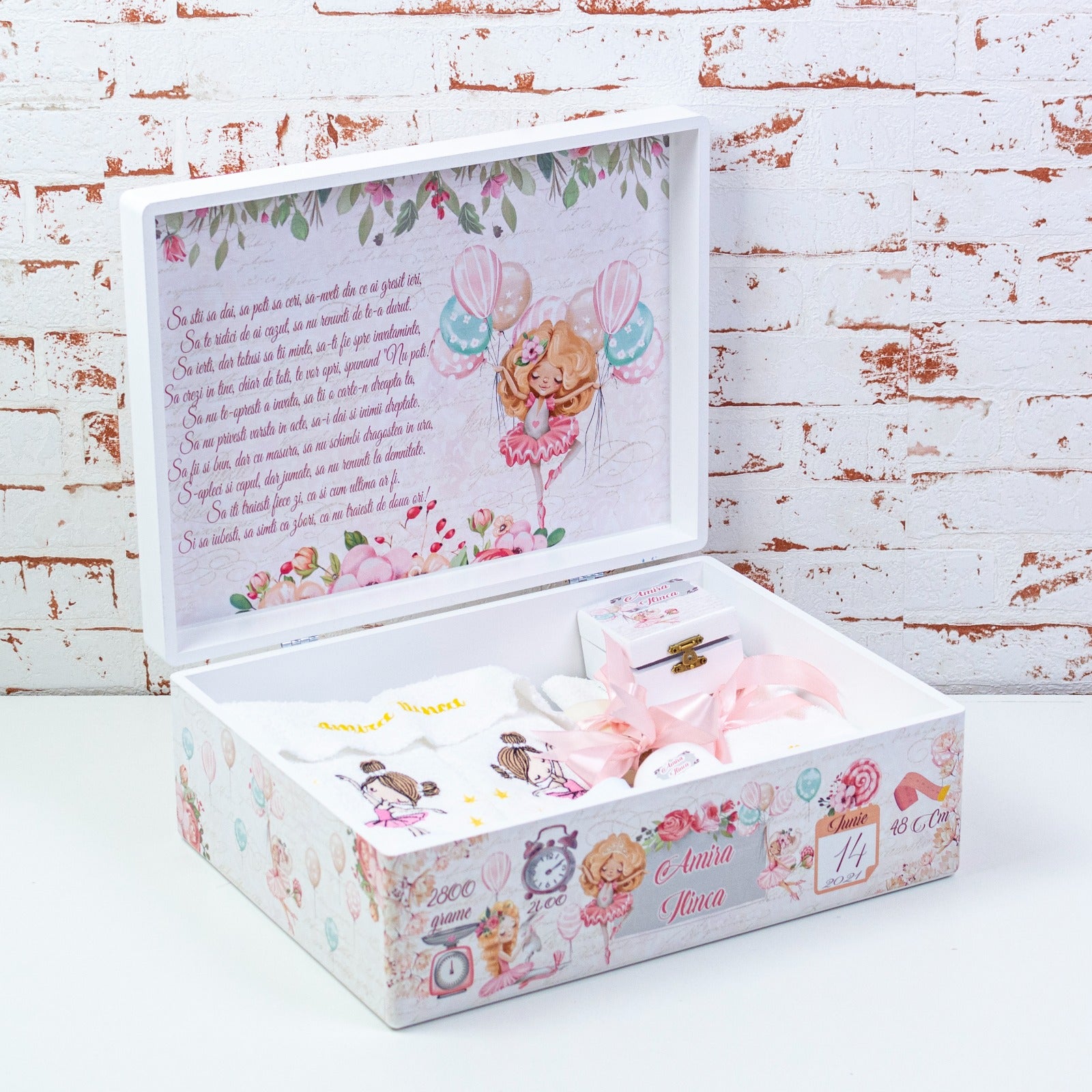 Set trusou botez Balerina RoHandWork