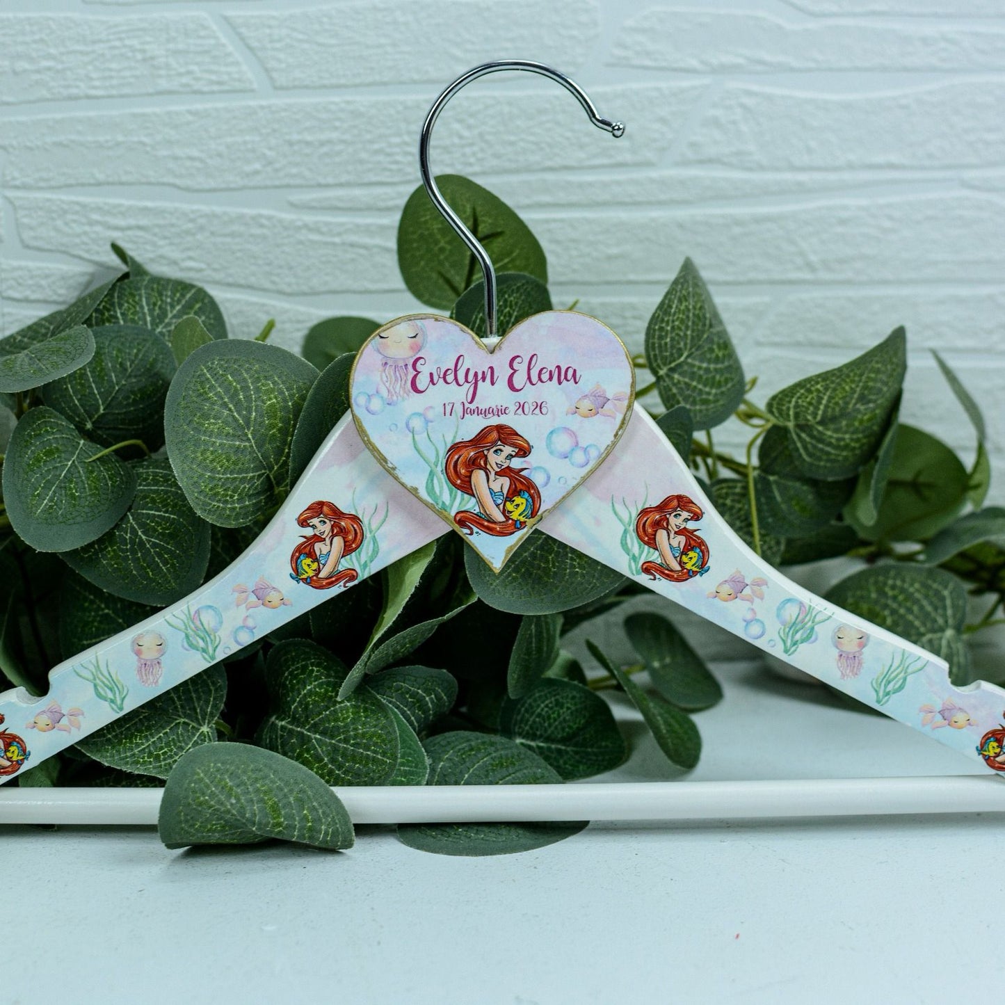 Umeras copil botez personalizat Mică Sirenă RoHandWork