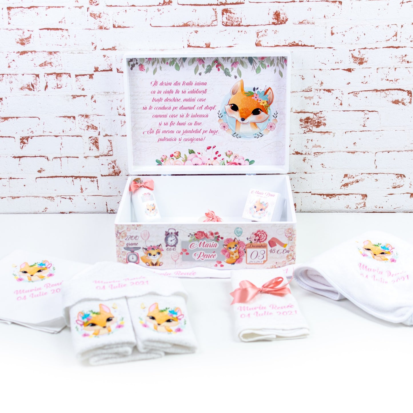 Set trusou botez Vulpita Foxy RoHandWork