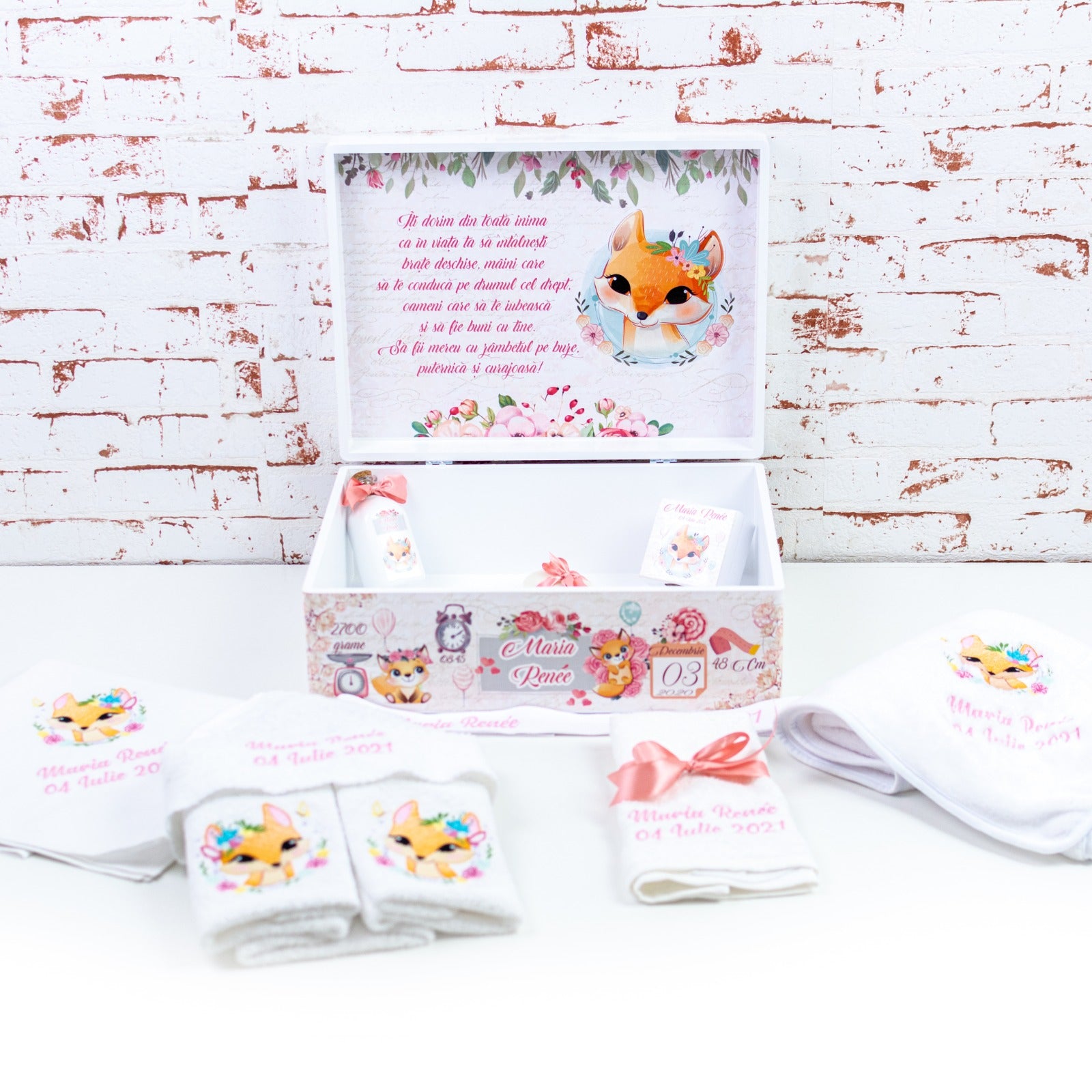 Set trusou botez Vulpita Foxy RoHandWork