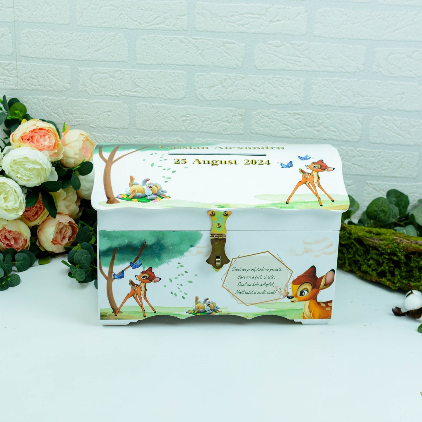 Cufar bani botez Bambi (150-200 plicuri) RoHandWork
