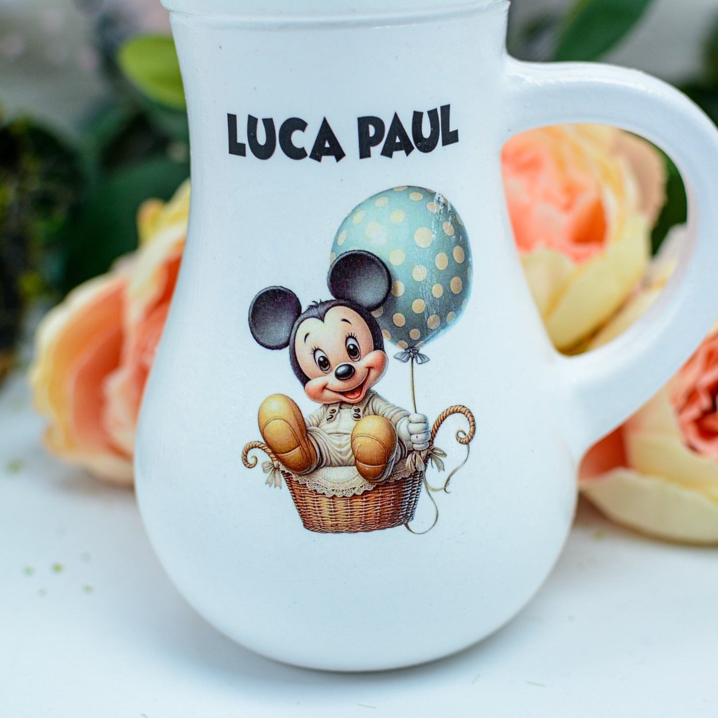 Carafa botez - Canta de botez Mickey baby RoHandWork
