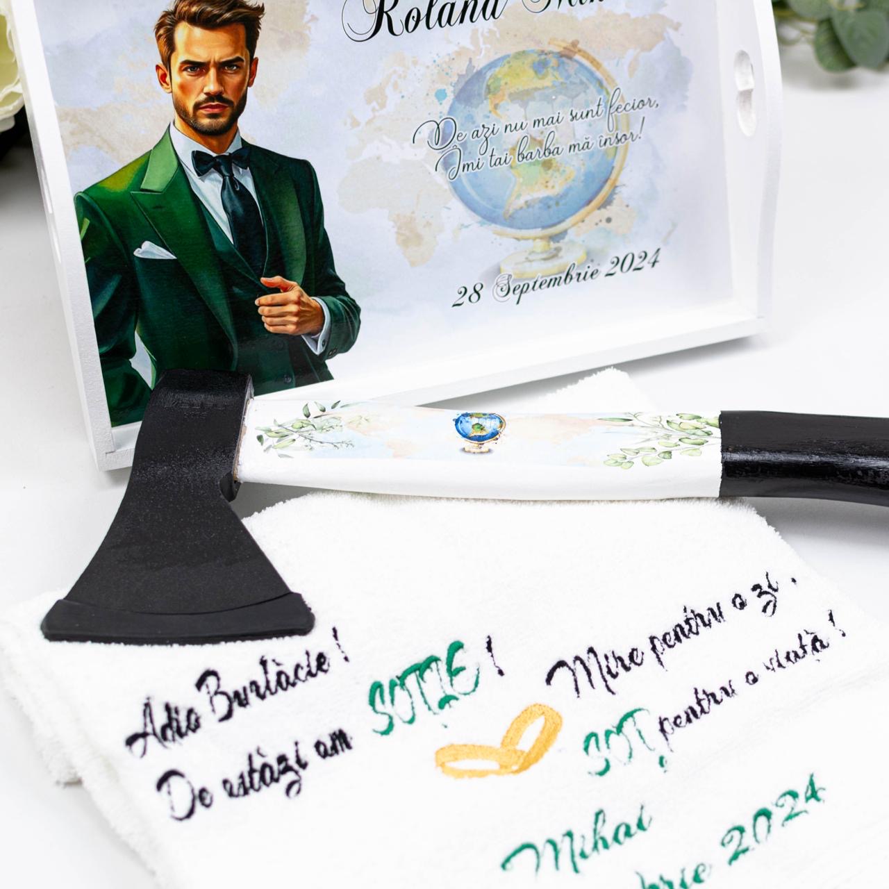 Set pentru gatitul mirelui travel RoHandWork