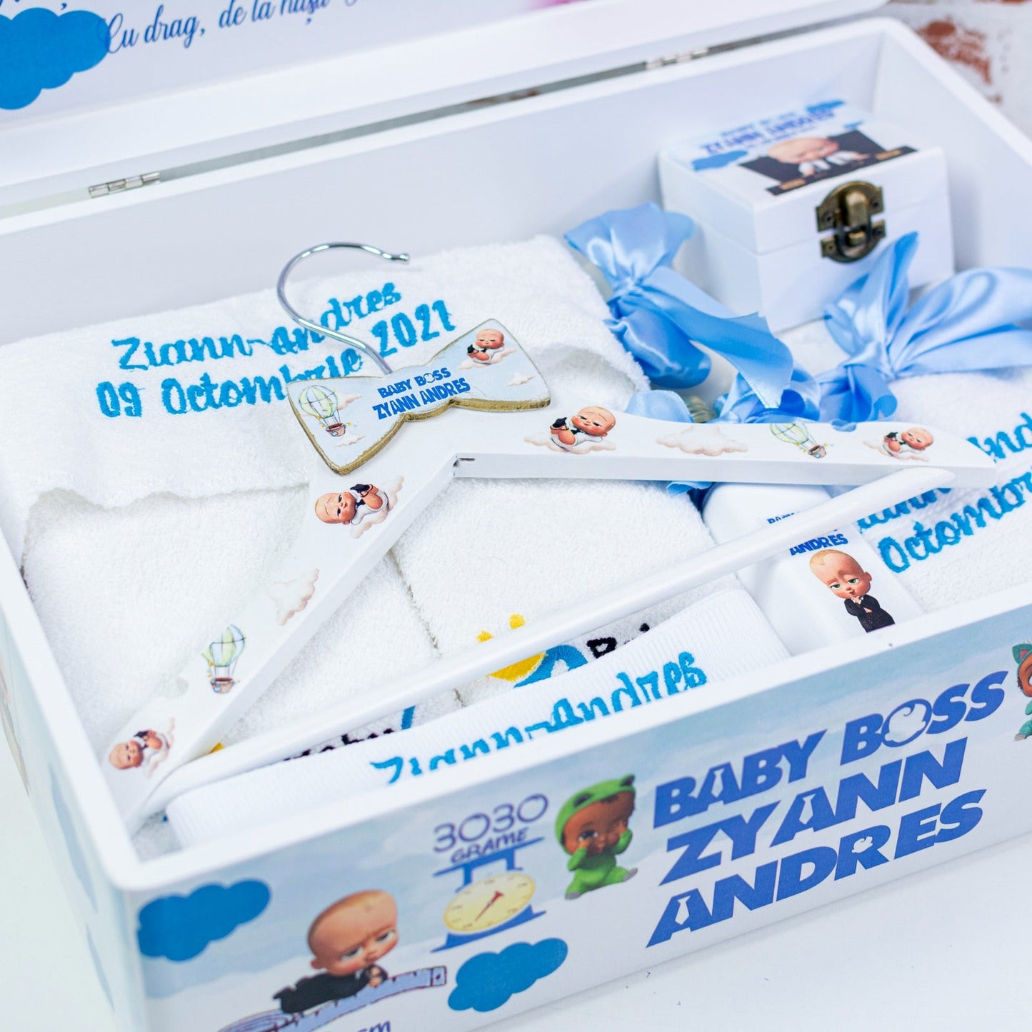 Set trusou botez Bebe Boss RoHandWork
