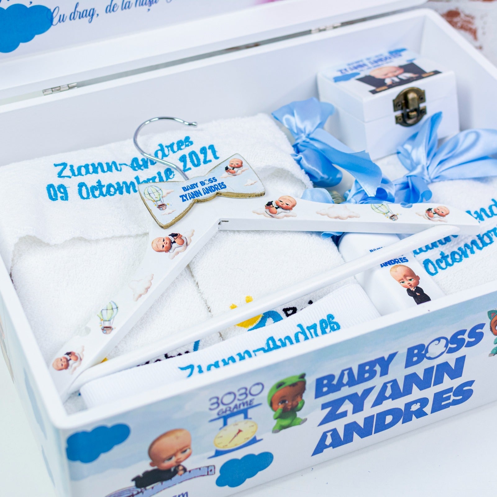Set trusou botez Bebe Boss RoHandWork