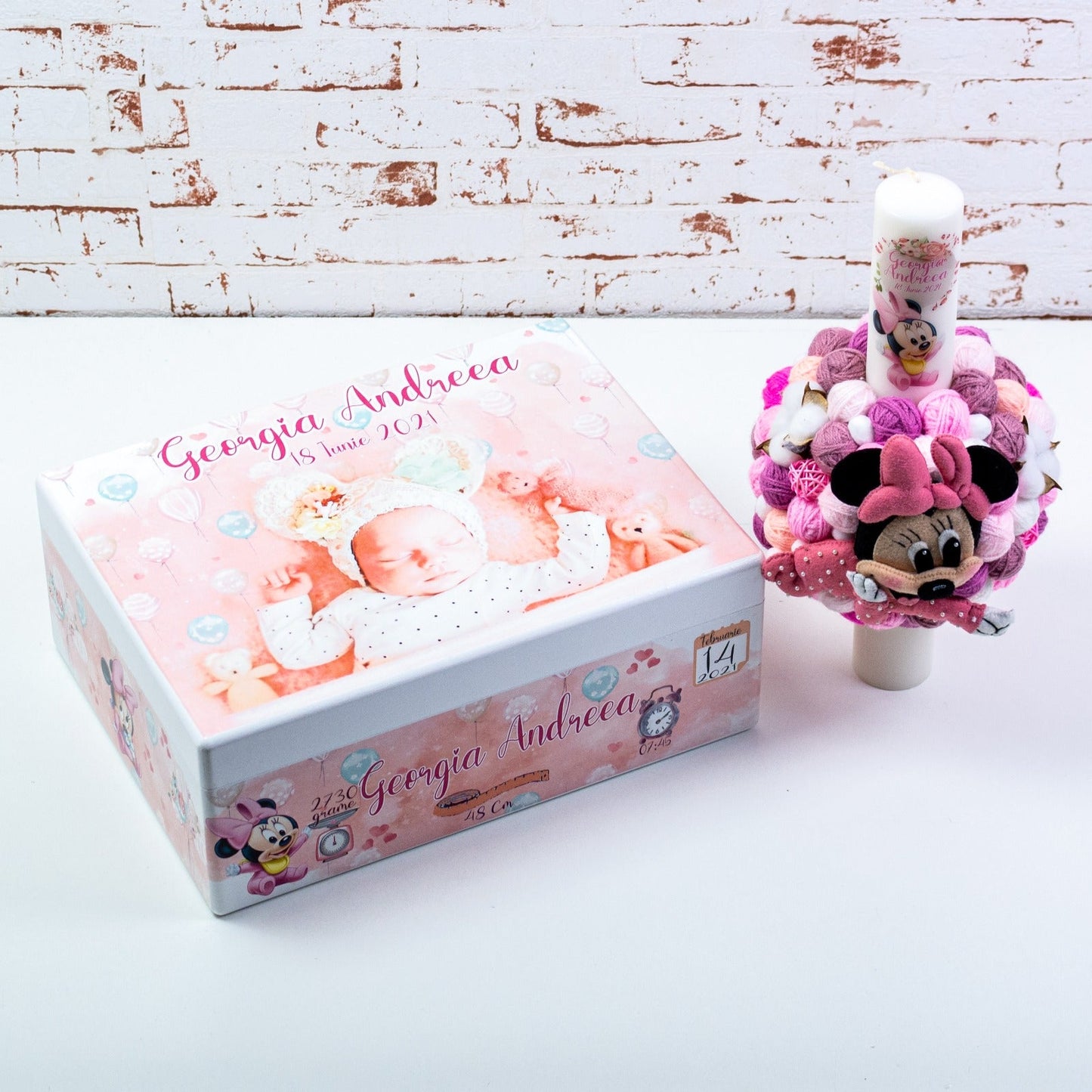 Set trusou botez Baby Minnie RoHandWork