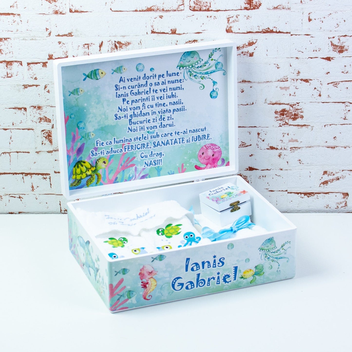 Set trusou botez Tema Marina- Underwater fantasy RoHandWork