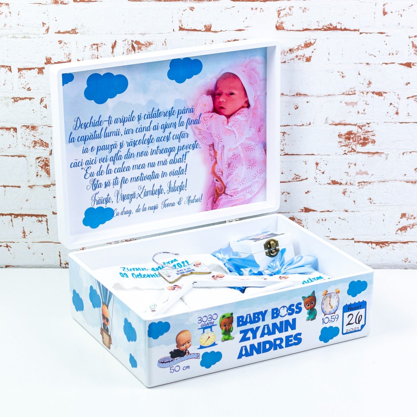 Set trusou botez Bebe Boss RoHandWork