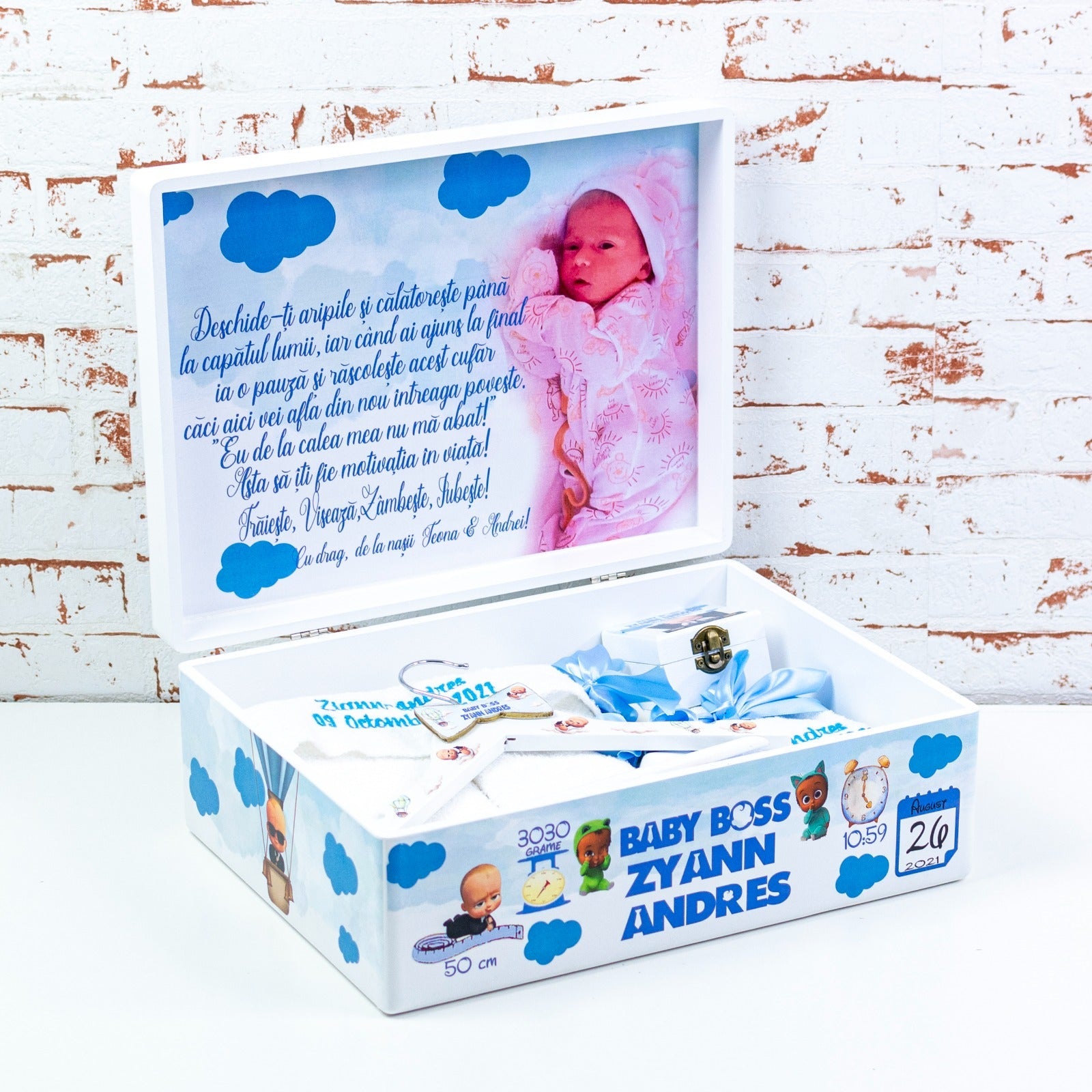 Set trusou botez Bebe Boss RoHandWork