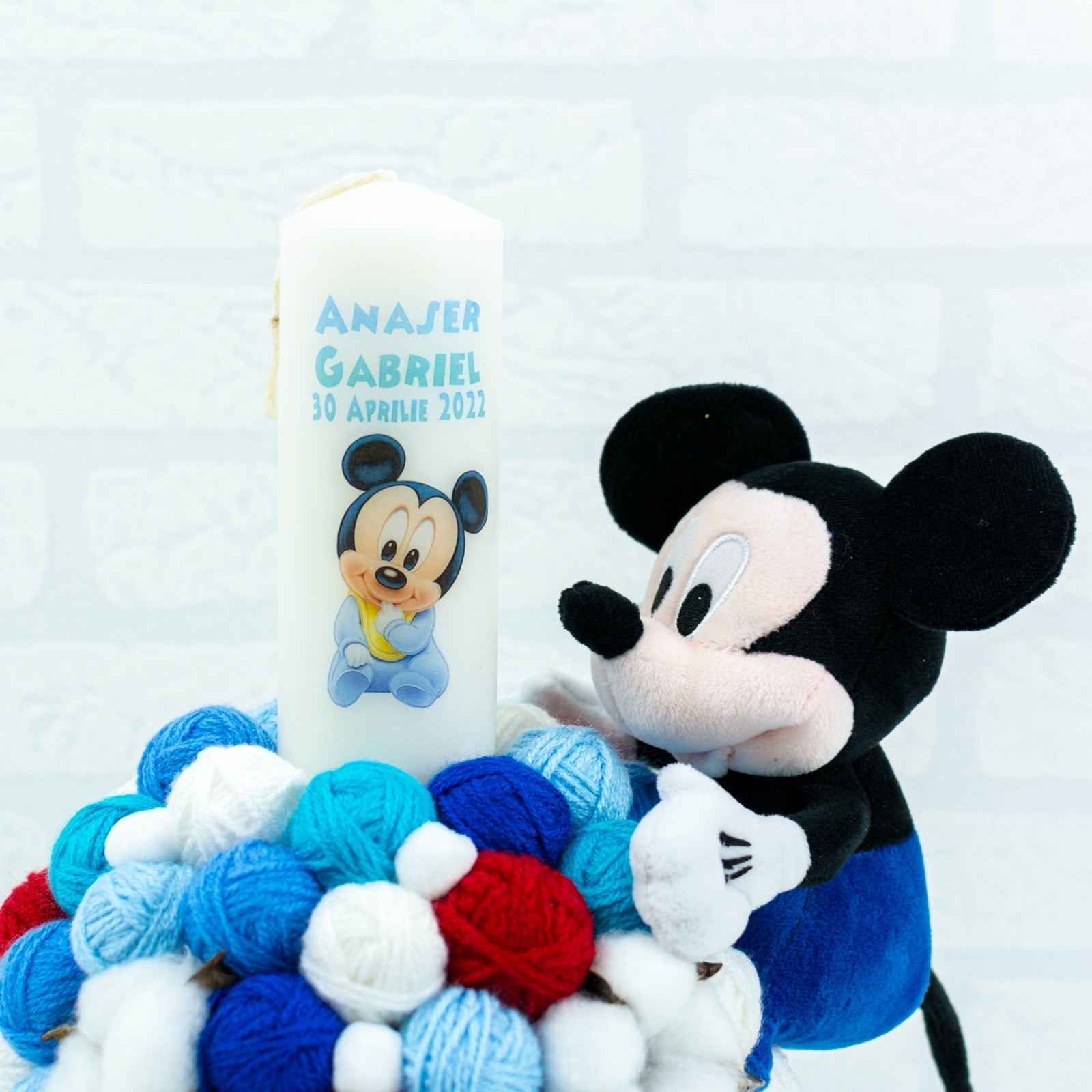 Set trusou botez Baby Mickey RoHandWork