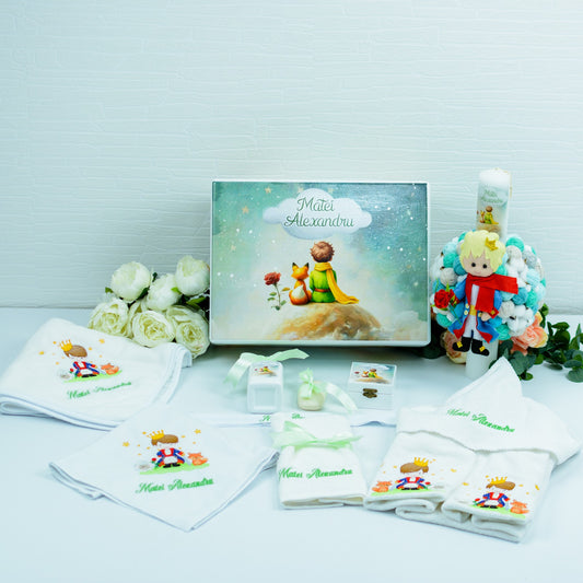 Set trusou botez Micul Print pe luna