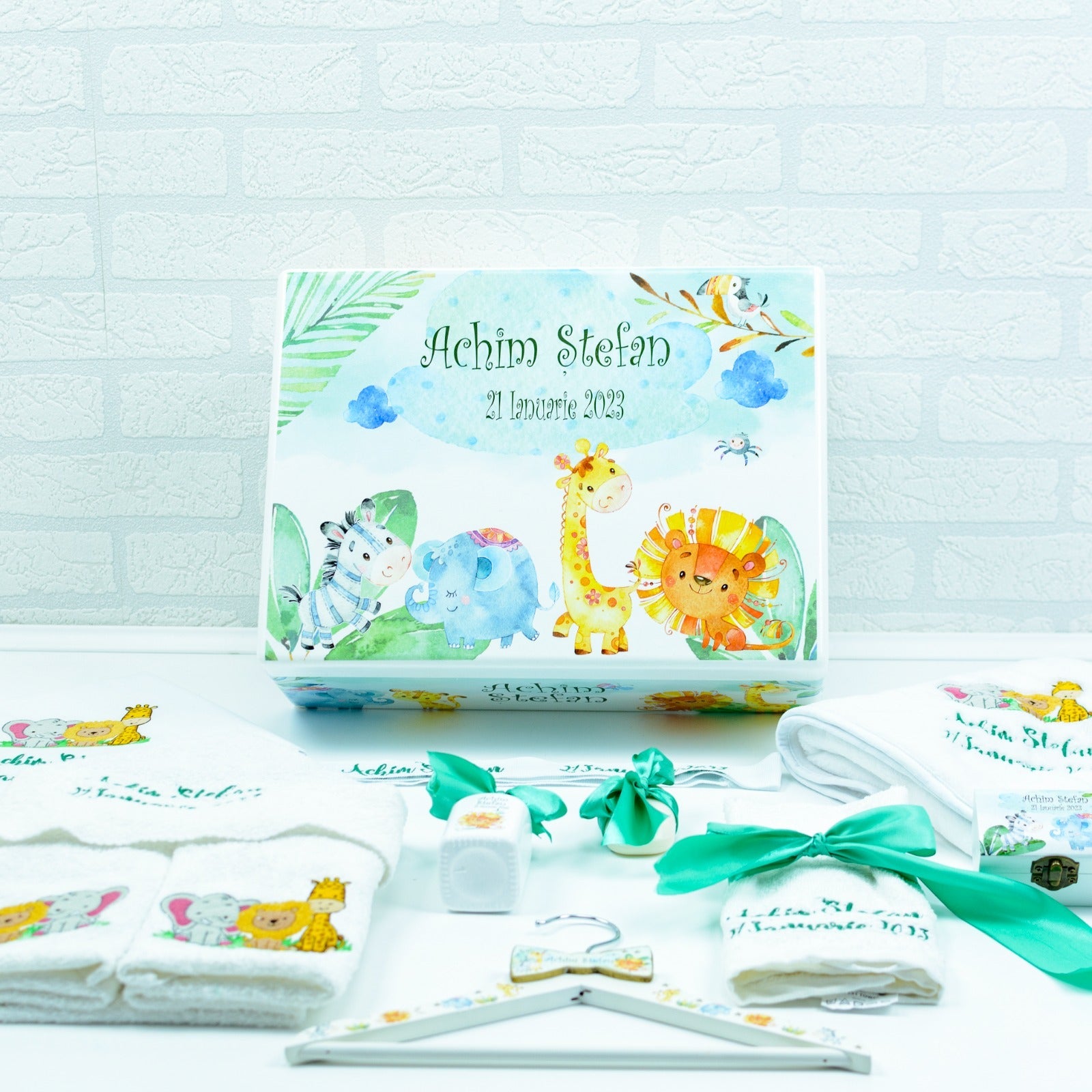 Set trusou botez Animale din jungla RoHandWork