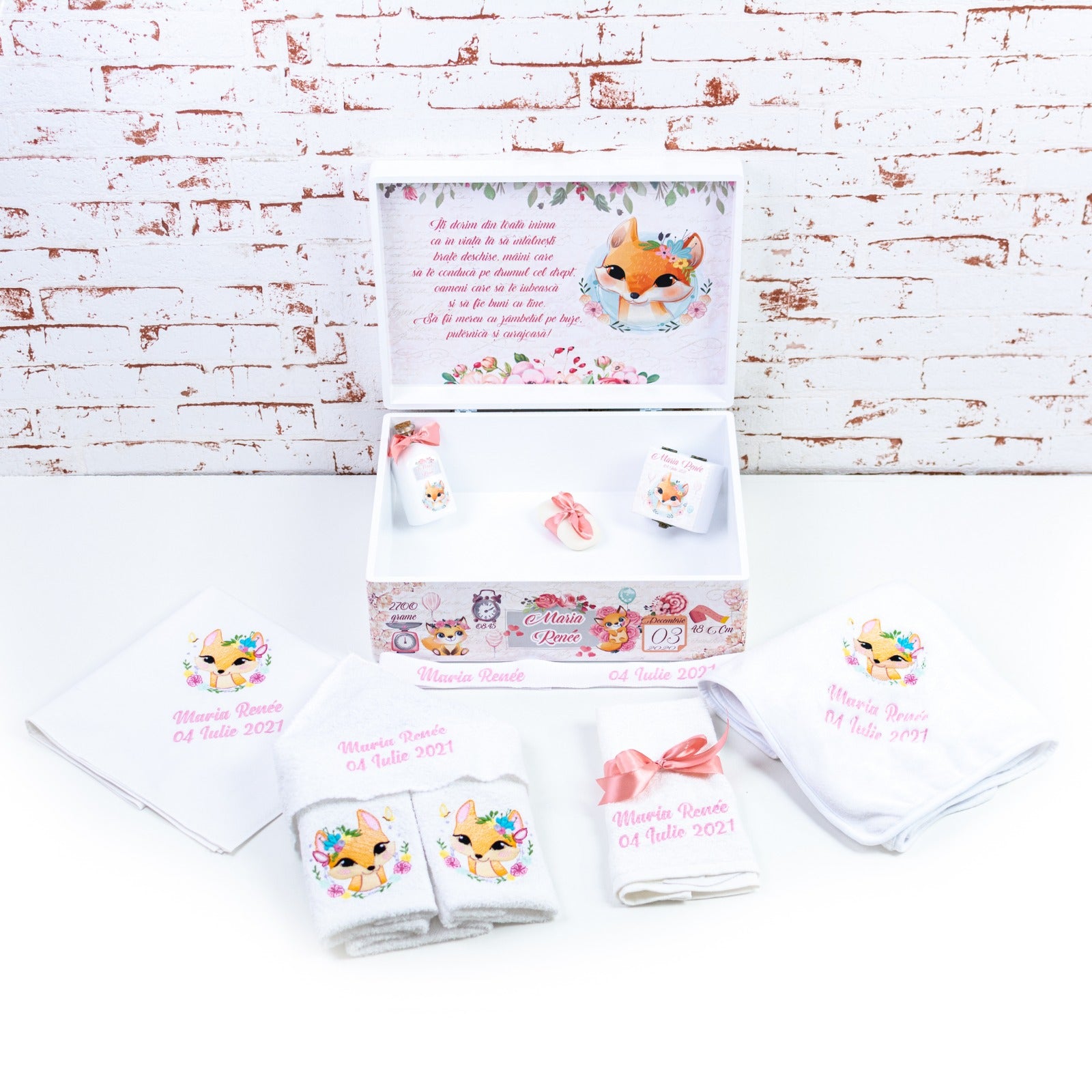 Set trusou botez Vulpita Foxy RoHandWork