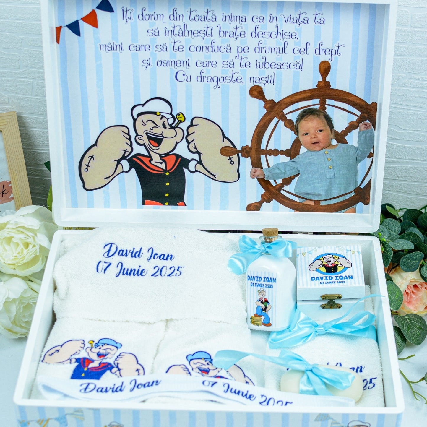 Trusou brodat Popeye Marinarul RoHandWork