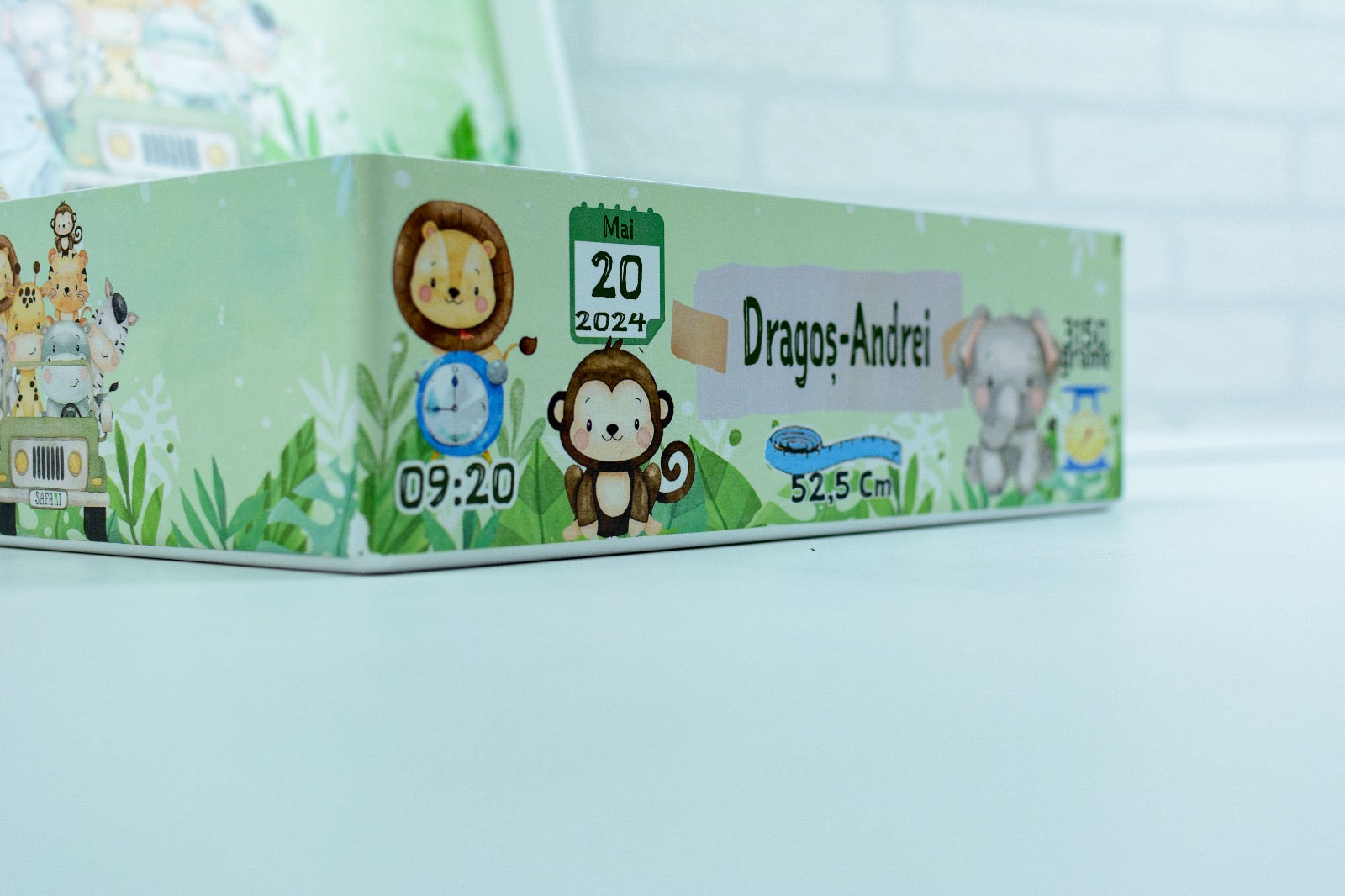 Set trusou botez Animale safari in masina RoHandWork