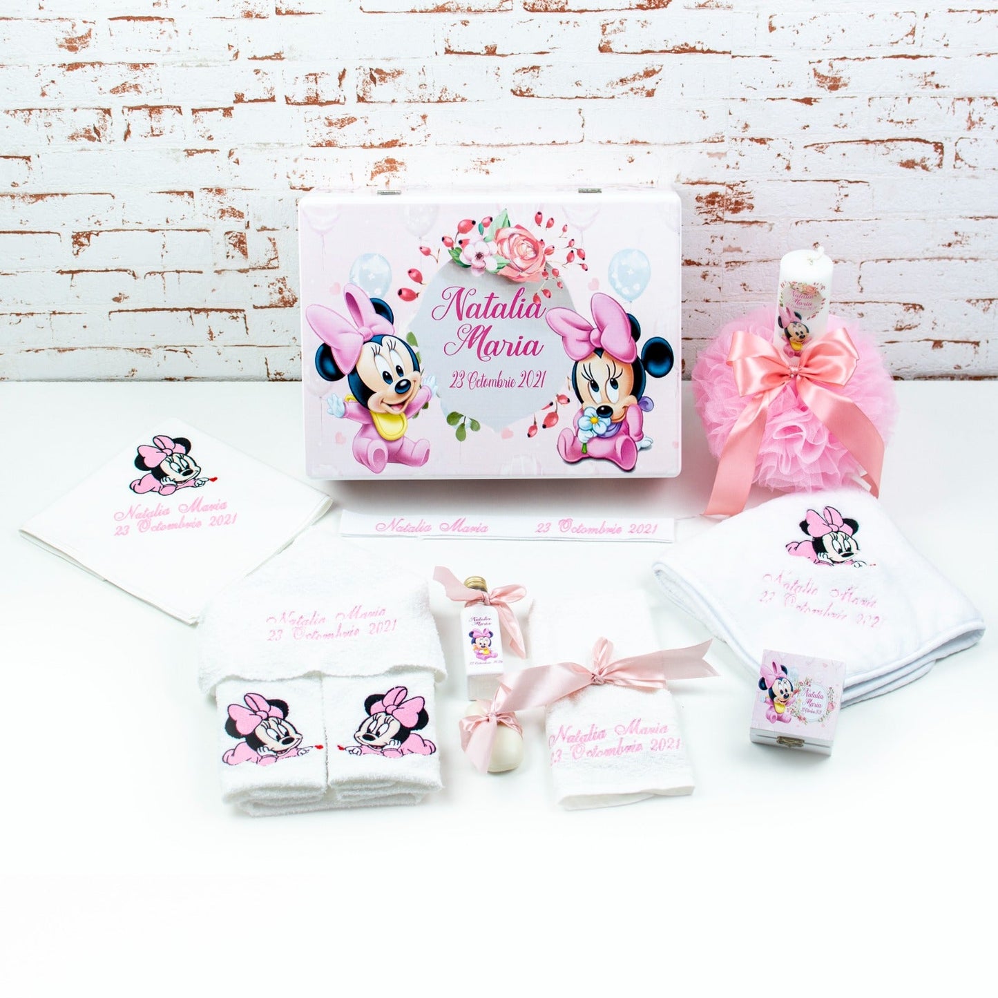 Set trusou botez Baby Minnie RoHandWork