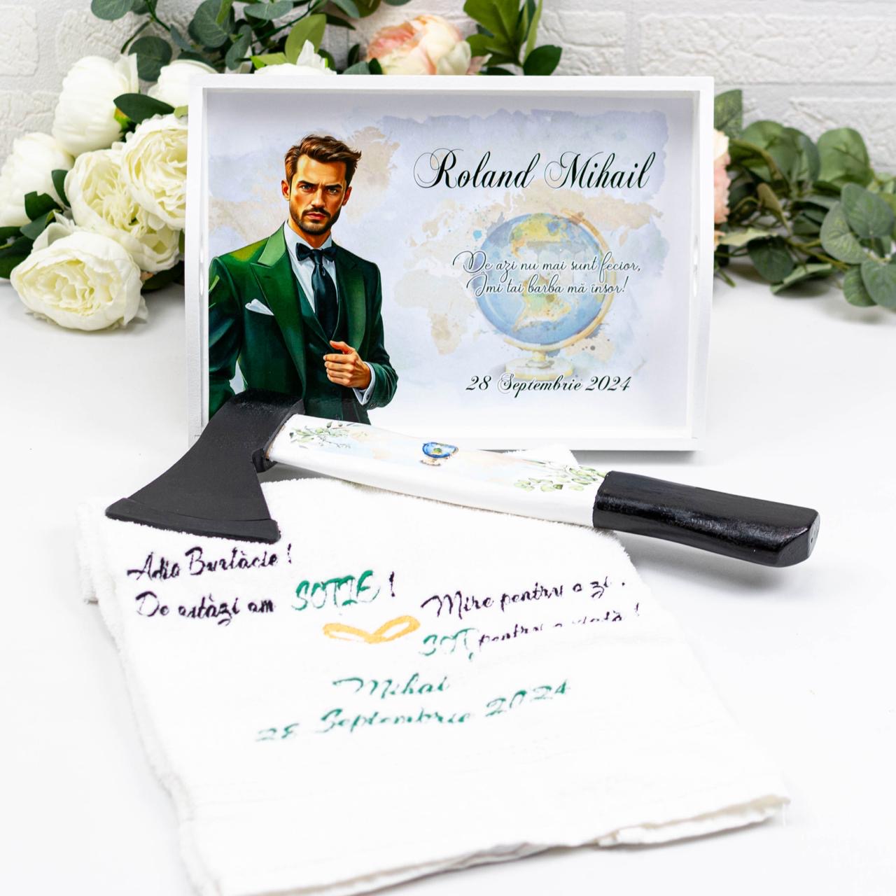 Set pentru gatitul mirelui travel RoHandWork