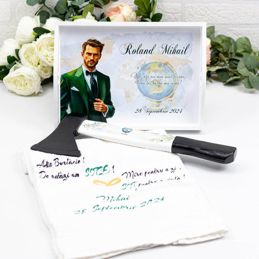 Set pentru gatitul mirelui travel RoHandWork