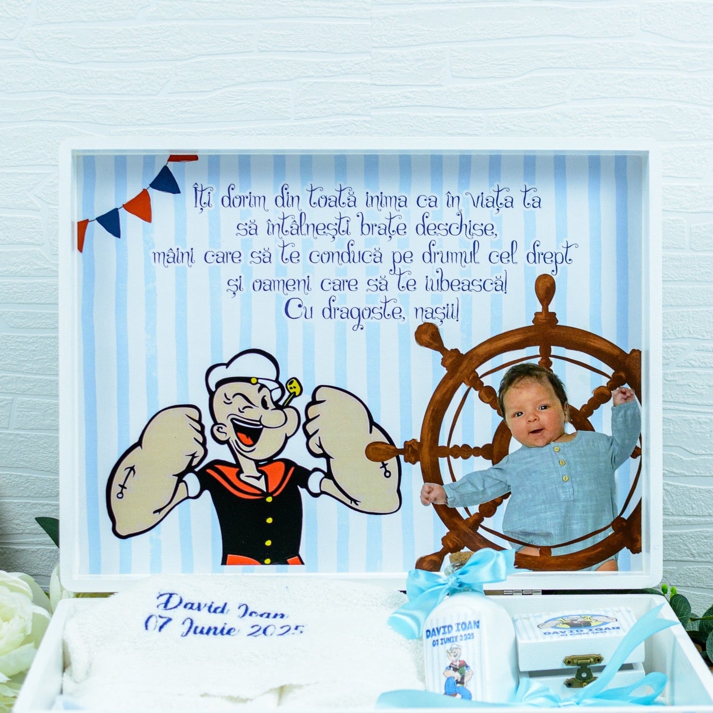 Trusou brodat Popeye Marinarul RoHandWork