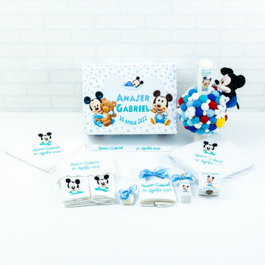 Set trusou botez Baby Mickey RoHandWork