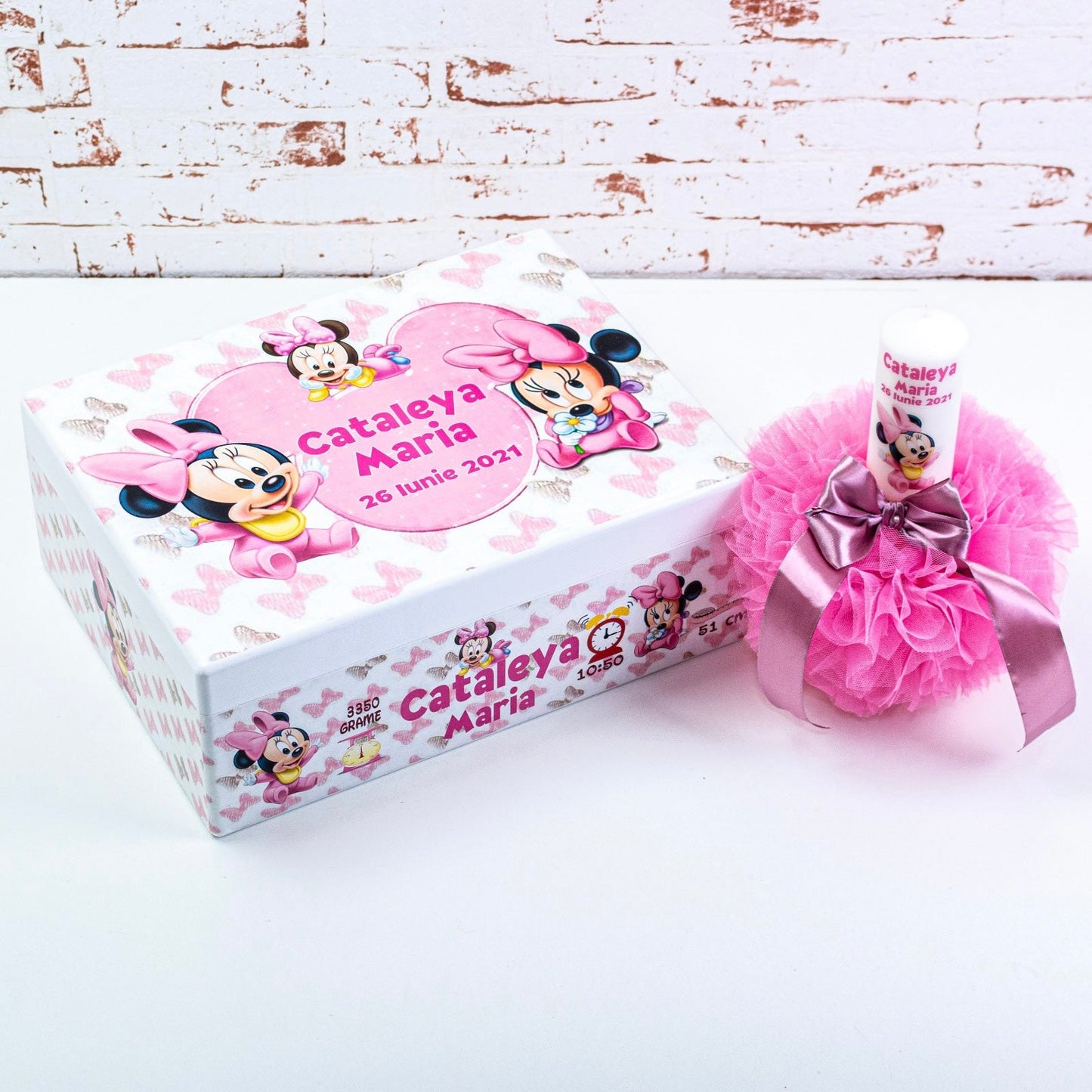 Set trusou botez Baby Minnie 2 RoHandWork