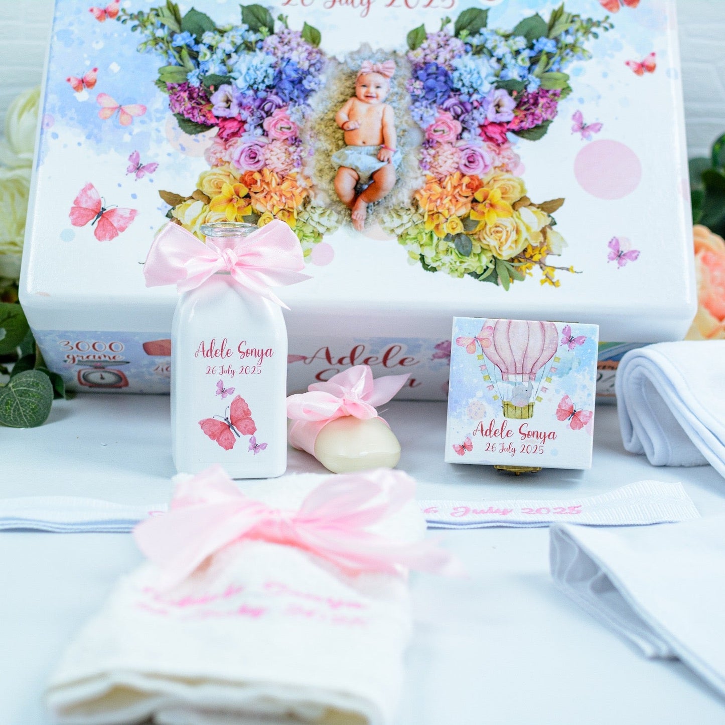 Set trusou botez Fluture RoHandWork