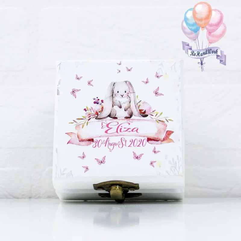 Cutie de amintiri si cutiuta pentru mot iepuras RoHandWork