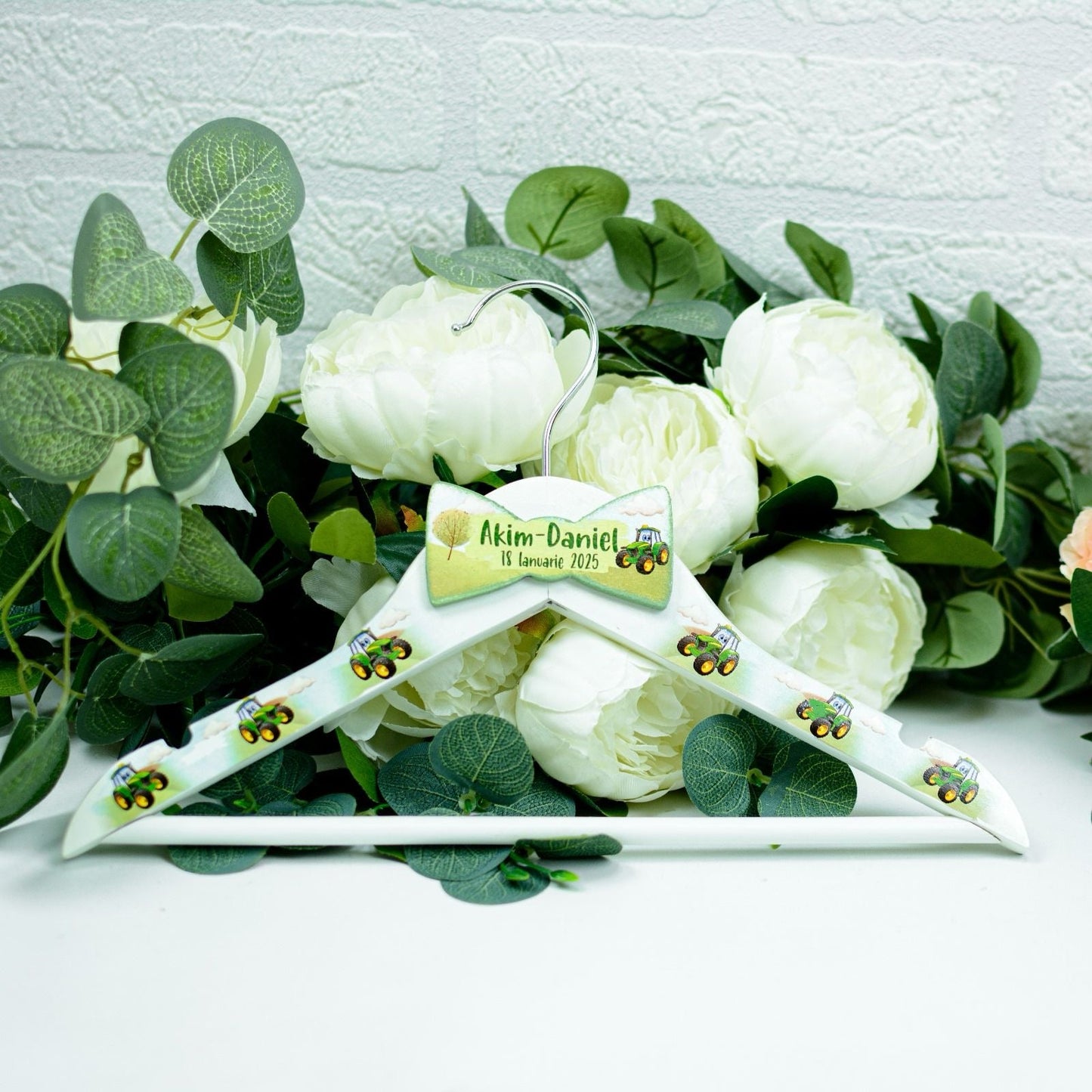 Umeras copil botez personalizat Tractor RoHandWork