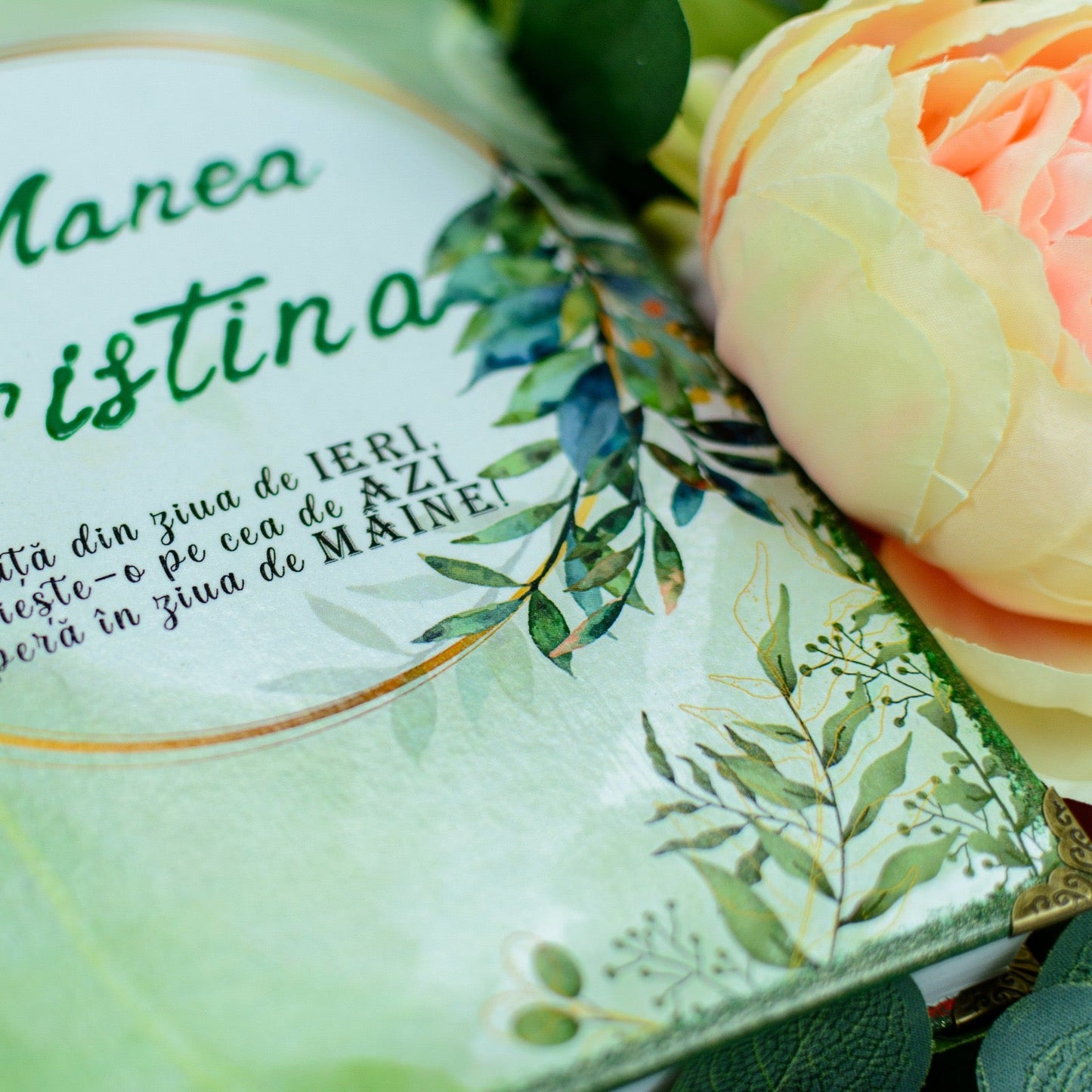 Agenda Personalizată Handmade Green – Design Special RoHandWork