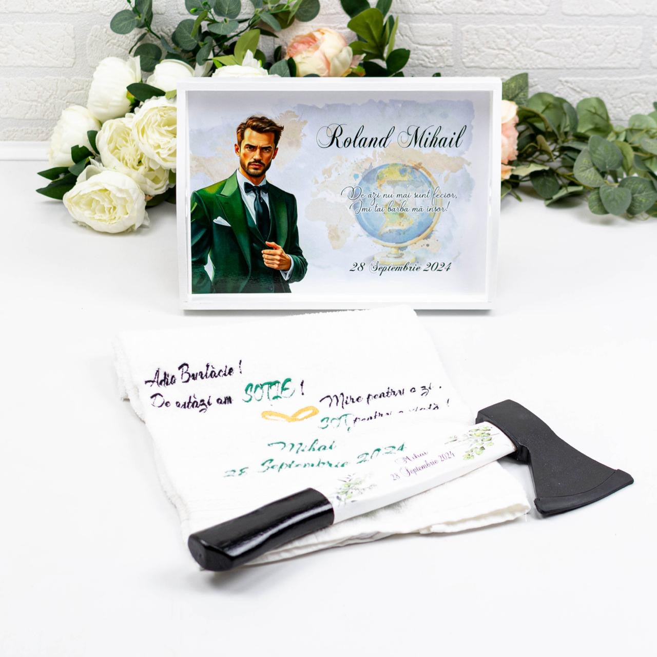 Set pentru gatitul mirelui travel RoHandWork