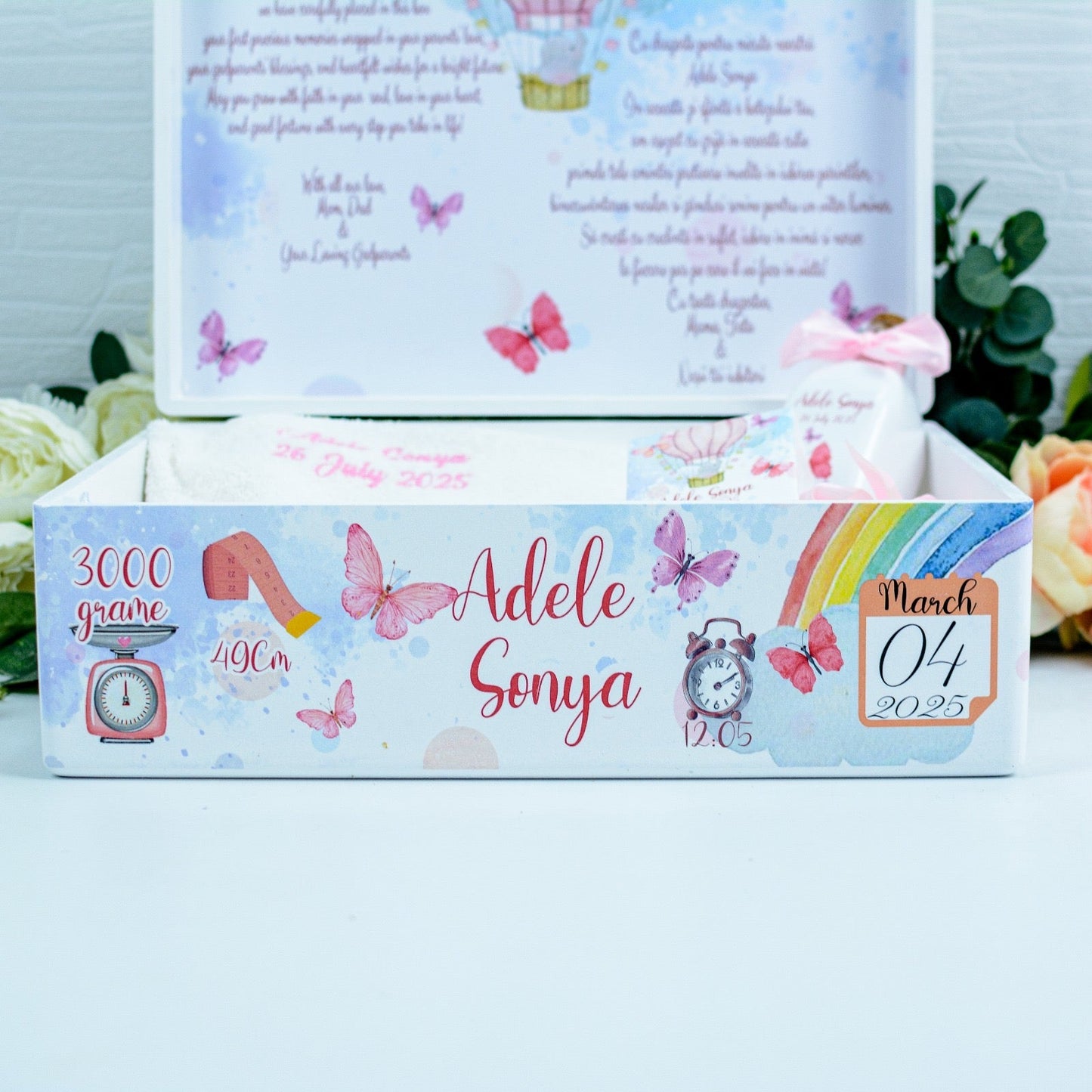 Set trusou botez Fluture RoHandWork