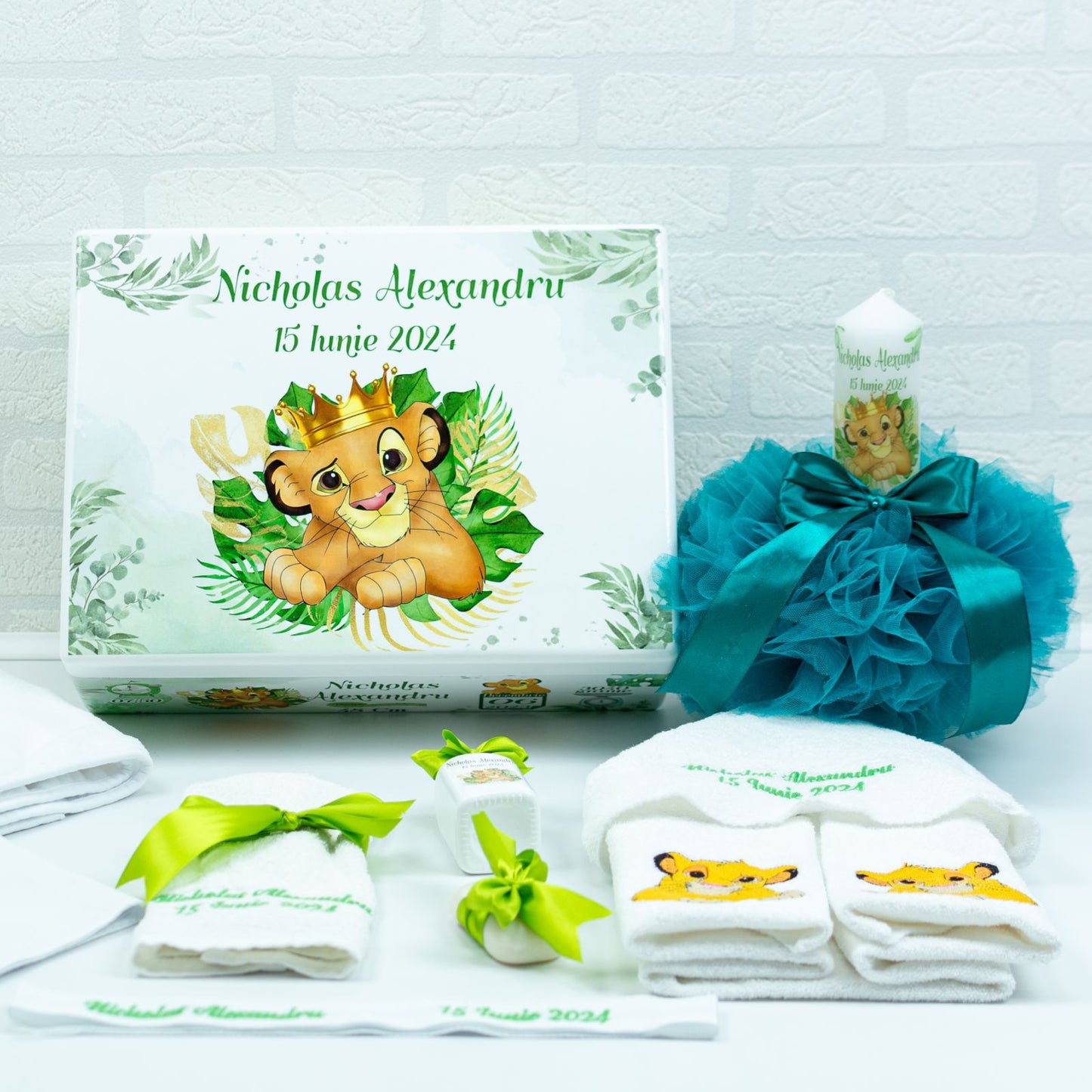Set trusou Simba Verde Menta Lion king - RoHandWork