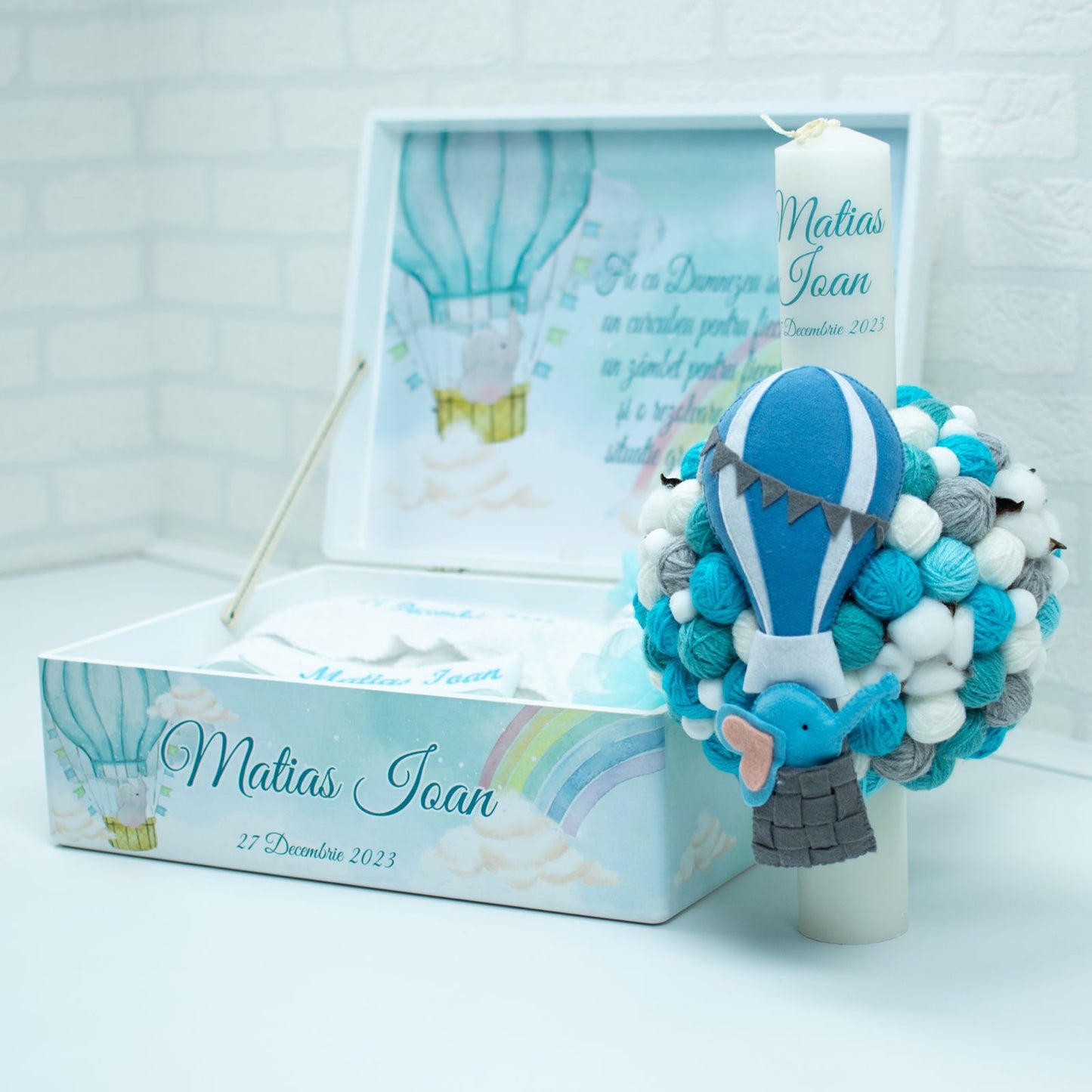 Set trusou Elefantel in Balon - RoHandWork