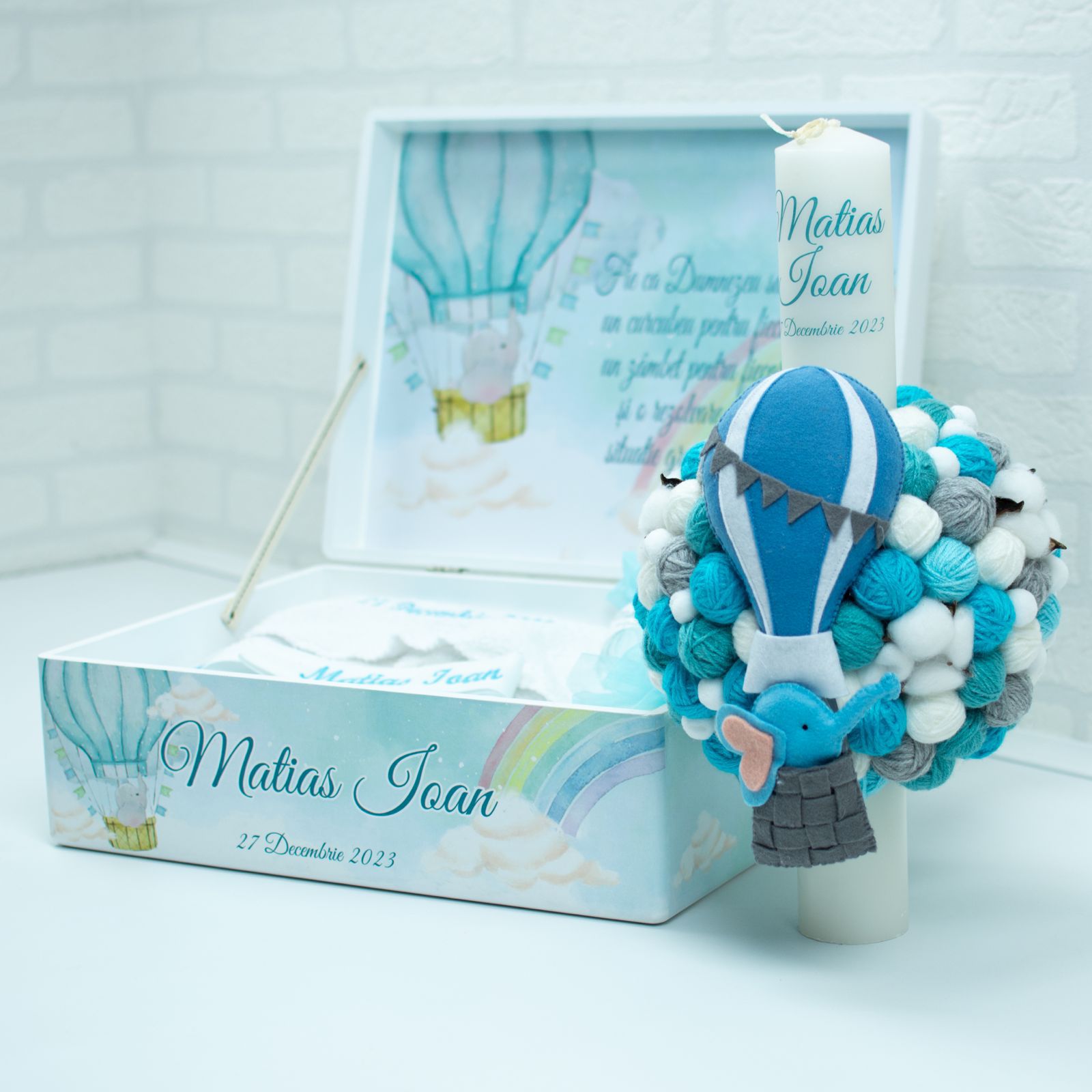Set trusou Elefantel in Balon - RoHandWork