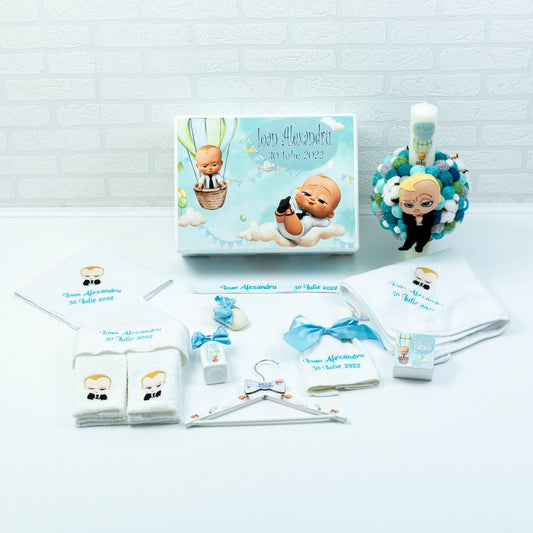 Set trusou botez Bebe Boss Norisor - RoHandWork