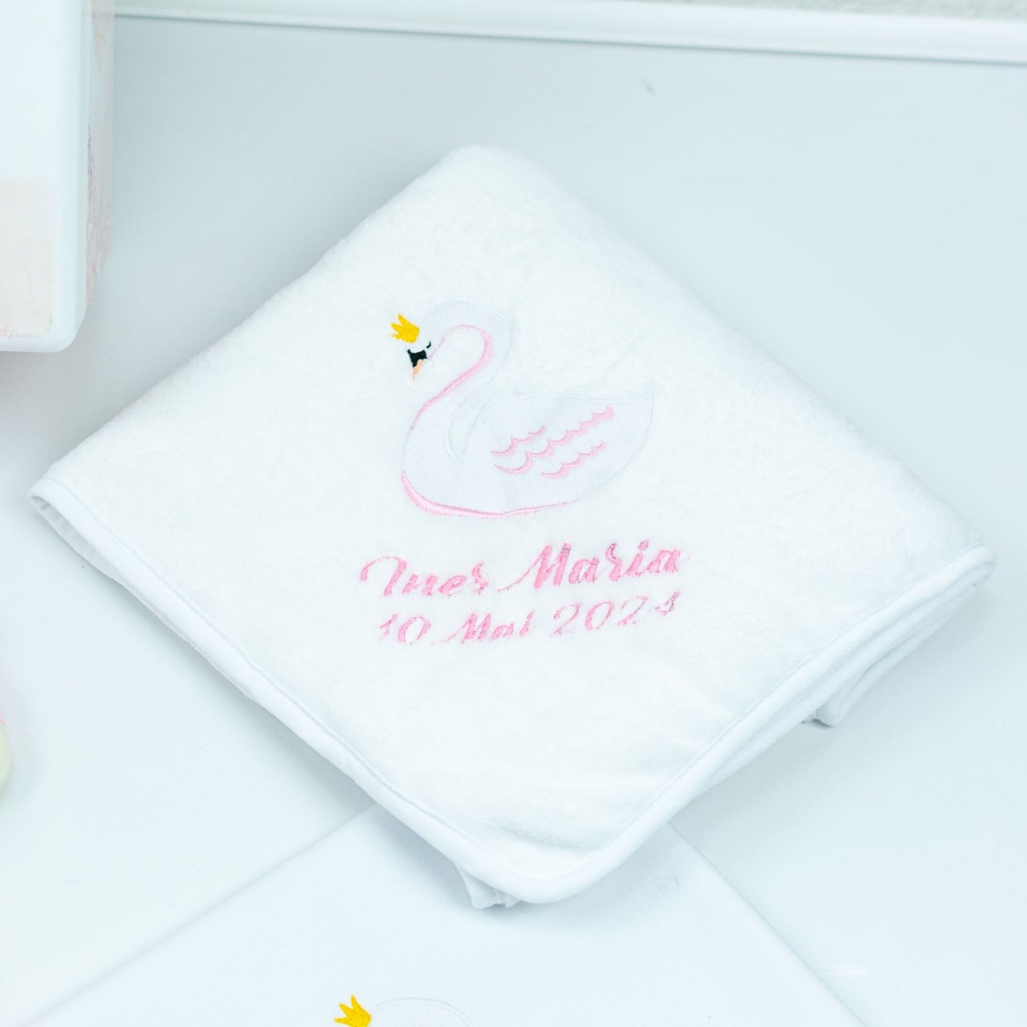 Set trusou botez Lebada Delicata - RoHandWork