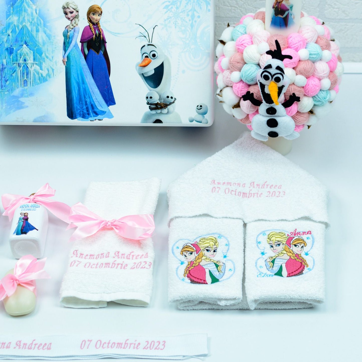 Set trusou botez Elsa,Ana si Olaf - RoHandWork