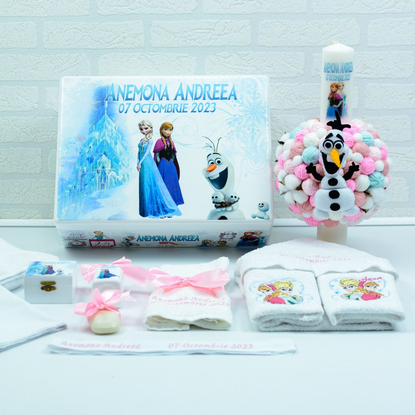Set trusou botez Elsa,Ana si Olaf - RoHandWork