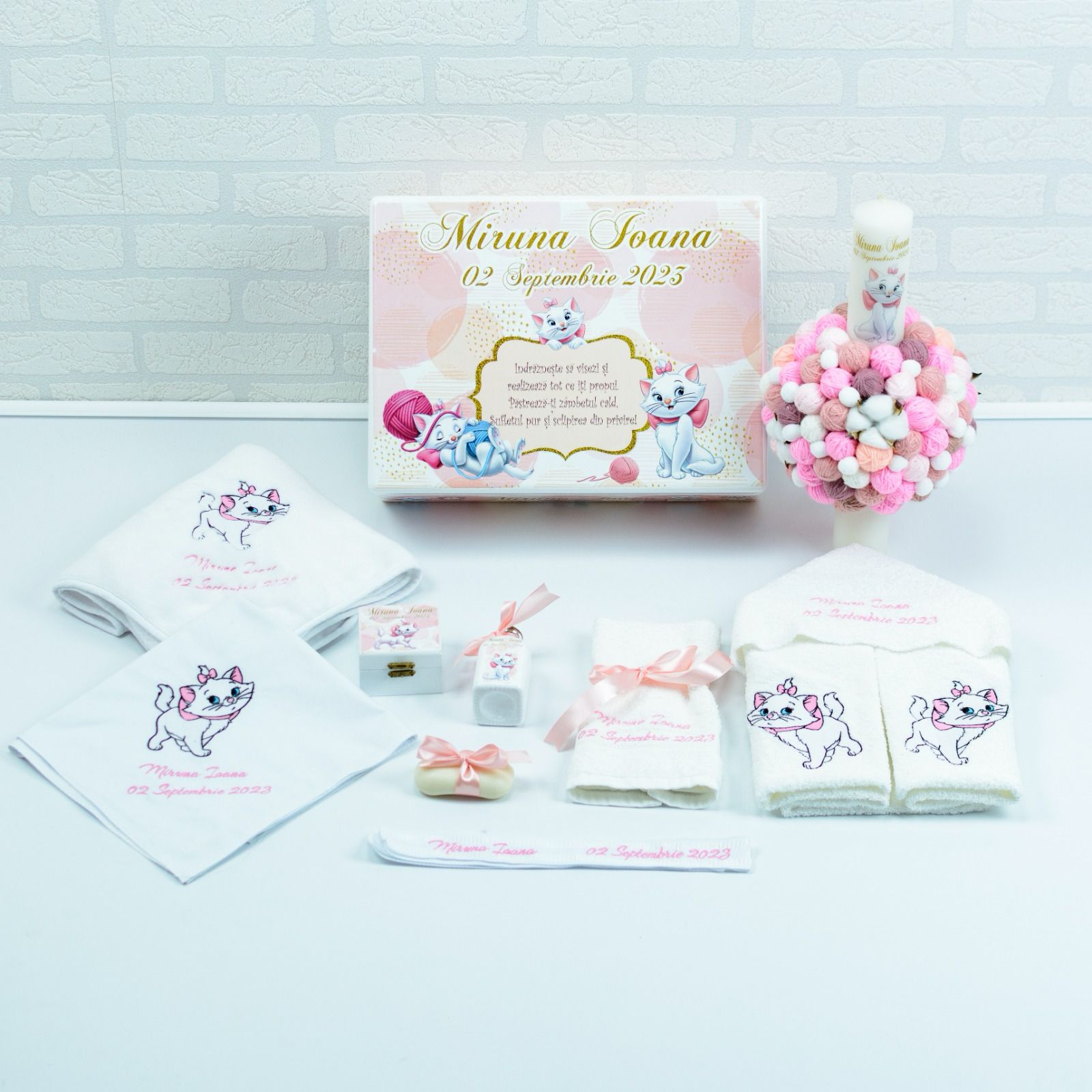 Set trusou botez Pisicuta Marie1 - RoHandWork